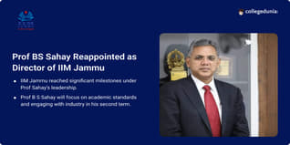IIM Jammu Reappointed Professor BS Sahay as Director For Second Term